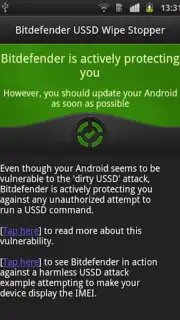 Bitdefender USSD Wipe Stopper captura 1