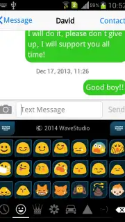 Emoji Keyboard+ Blue theme captura 1