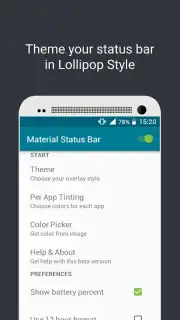 Material Status Bar captura 4