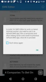 SMS Editor captura 3