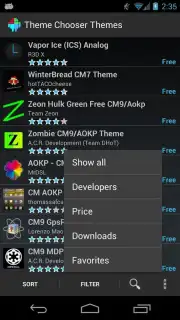 Theme Chooser Themes captura 3