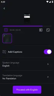 Captions Lite captura 7