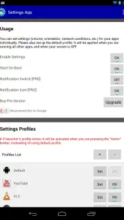 Settings App captura 3