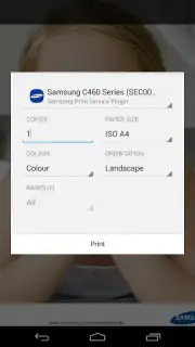 Samsung Print Service Plugin captura 13