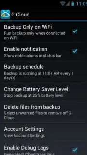 G Cloud Backup captura 7