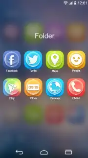 Clean GO Launcher Theme captura 2