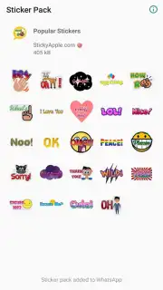 Popular Stickers captura 3