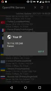 VPN Servers captura 8