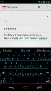 SwiftKey 3 Keyboard Free captura 1