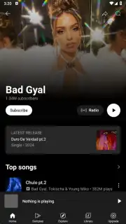 YouTube Music (Android TV) captura 1