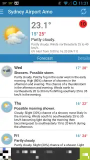 Au Weather Free captura 10