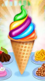 Ice Cream Shop Cone Maker Game captura 3