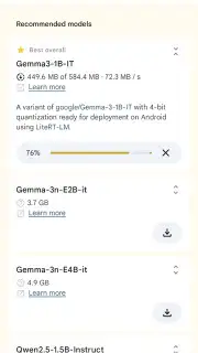 Google AI Edge Gallery captura 11
