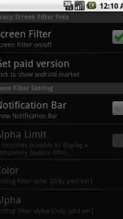 Privacy Screen Filter Free captura 2
