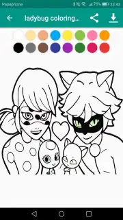 Coloring Ladybug & Blackcat captura 3