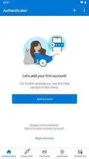 Microsoft Authenticator captura 1