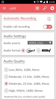 Call Recorder - callX captura 6