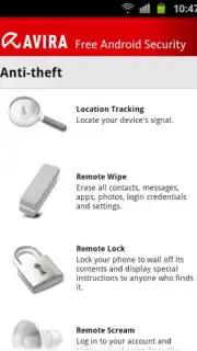 Avira Free Android Security captura 3