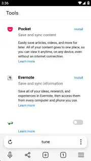 Yandex Browser (alpha) captura 18