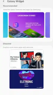 Galaxy Widget captura 1
