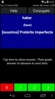 Spanish Verb Trainer captura 4