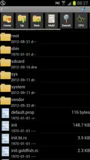 AndroZip File Manager captura 3