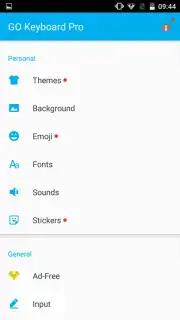 GO Keyboard Pro captura 1