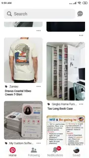 Pinterest Lite captura 5
