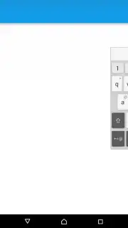 Teclado Xperia captura 3