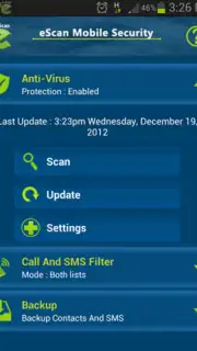 eScan Mobile Security captura 8