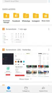 Huawei File Manager captura 2