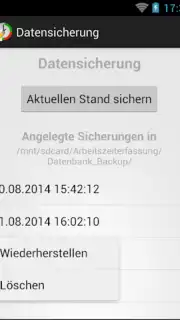Arbeitszeiterfassung captura 2