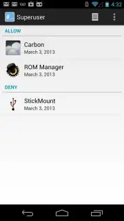 Superuser (for Android 4) captura 3