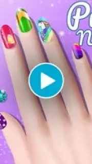 Nail Salon Game Girls Nail art captura 1