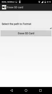 Format SD card captura 1