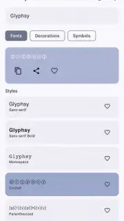 Glyphsy – Stylish Keyboard captura 6