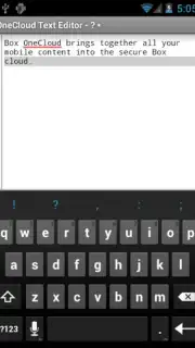 OneCloud Text Editor captura 1