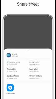 Samsung Private Share captura 5