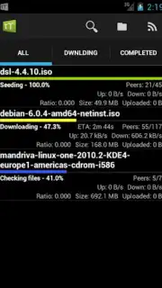 tTorrent Lite captura 1