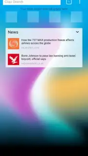 Cliqz Browser captura 4