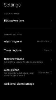 MIUI Clock captura 4