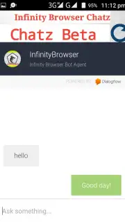Infinity Browser captura 1