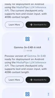Google AI Edge Gallery captura 7