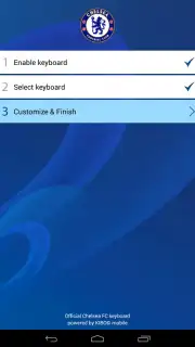 Chelsea FC Official Keyboard captura 4