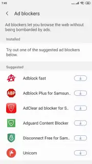 Samsung Internet Browser captura 3