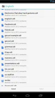 OpenDocument Reader captura 3