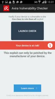 Avira Vulnerability Checker captura 1
