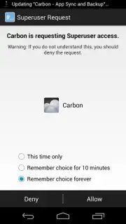Superuser (for Android 4) captura 1