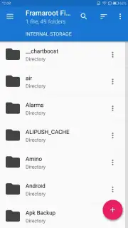 Framaroot File Manager captura 6