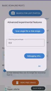 DiskDigger captura 4